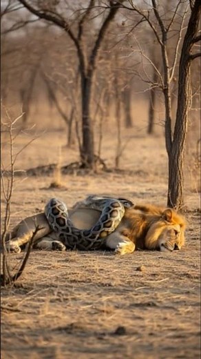 Python vs Lion #Python #Lion