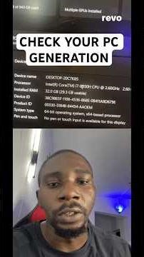 How To Check For The Generation of Your PC or Laptop