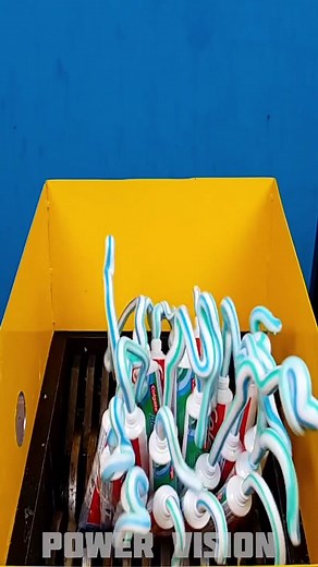 Shredding Toothpaste #tests #experiment #toothpaste #science