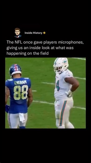 Inside History on Instagram: "The National Football League began regularly using player microphones in the late 1970s and 1980s, giving fans an unprecedented, up-close listen to what really happens on the field. 🎧🏈 Mic’d up players captured real-time play calls, trash talk, celebrations, and raw emotional moments, revealing the strategy, tension, and intensity behind every single snap. The idea later became iconic through NFL Films and the long-running “Mic’d Up” segments, which pulled back th