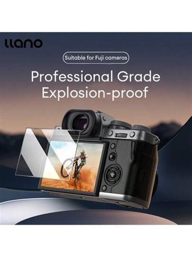 Llano Tempered Glass Screen Protector For FJ XT5 XT4 XT3 XT30 XT30II X100VI XE4 XH2S XS10 XM5 X-M5 High Definition Camera, XT50 | SHEIN