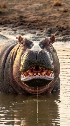 Why You Should NEVER Trust a Hippo 🦛💀 #facts #marinemystery #marinebiology