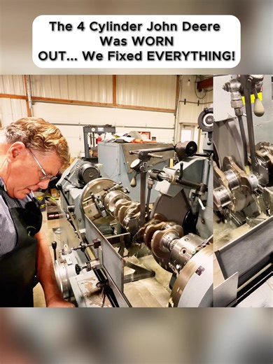The 4 Cylinder John Deere Was WORN OUT... We Fixed EVERYTHING!#engine #enginebuild #oldcar #mechanics #error404 #error #autorepair #infinite #remove #powerful