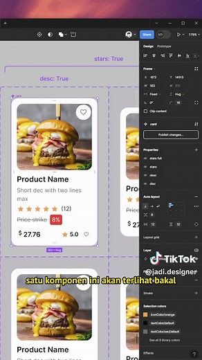 Cara Menyusun Komponen dan Variasi dalam Figma | Tutorial Design