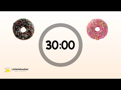 Donut Chill Lofi – 30 Minute Countdown Timer | Relaxing Classroom Focus Timer