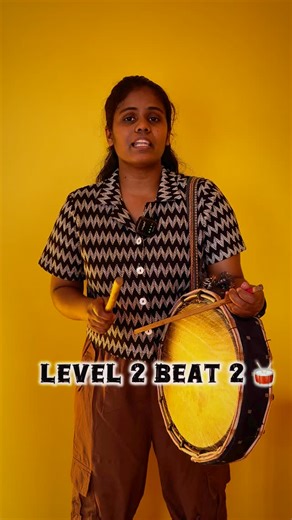 Chandrika Palaniswamy on Instagram: "Parai easy lessons for beginners🥁 (Level 2 Beat 2) Full videos link in bio▶️ #parai #tamil #tamilmusic #music #trending #paraiclass #videolesson #india #chandrikaparai"