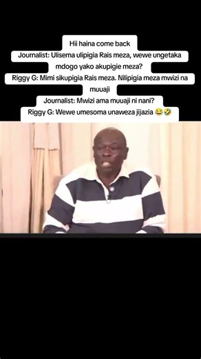 Ulisema ulipigia Rais meza, wewe ungetaka mdogo yako akupigie meza Riggy G? #onlinecommunityke