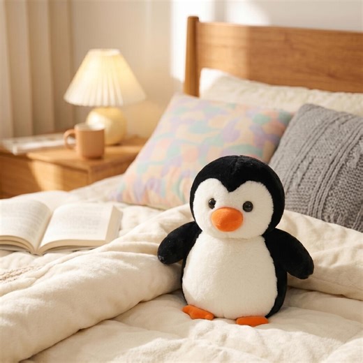 Penguin Plush Toy Soft Black White Stuffed Animal Gift - Etsy