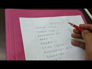 IGNOU assignment front page kaise banaye.How to prepare IGNOU ASSIGNMENT FRONT PAGE complete details