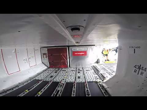 Ramp Life: Norwegian B787-9 Cargo Holds HD (26 July 2017)