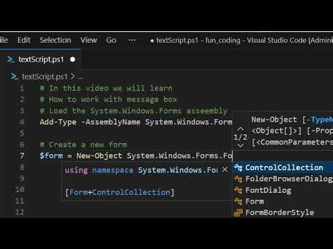 7 How to Work with Message Boxes: Tutorial 7 PowerShell GUI
