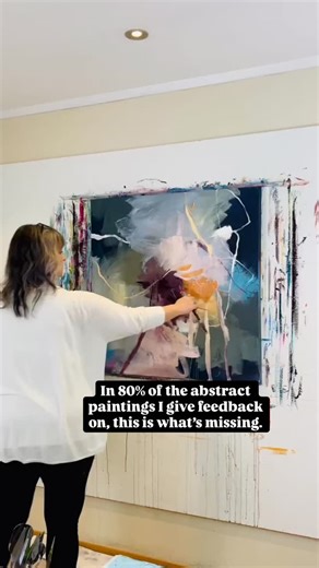Abstract Art Mentor | Personal Feedback | What most abstract paintings are missing isn’t creativity or intuition. It’s a clear value foundation. 🫟Value creates structure Before... | Instagram