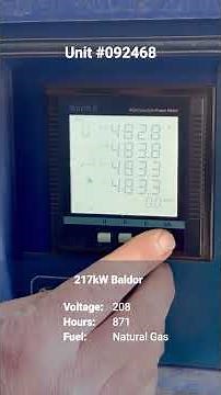 217kW Baldor Natural Gas Generator | Load Bank Test | Generator Source