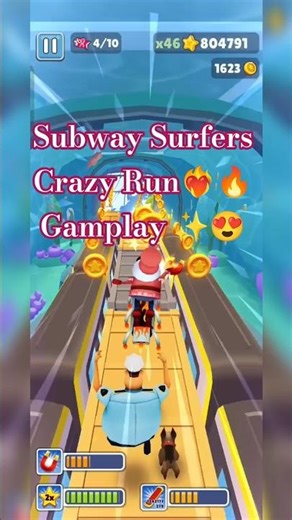 #subwaysurfers Crazy Run 🔥❤️‍🔥|| Like And Subscribe 💙❤️#viral #ytshorts #shorts #gaming #hardwork