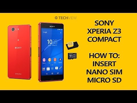 Sony Xperia Z3 Compact How to: Insert Nano SIM microSD card