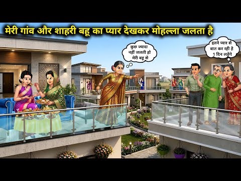 मेरी गांव और शहरि बहू का प्यार देखकर मोहल्ला जलता है ||The neighborhood is jealous seeing the love..