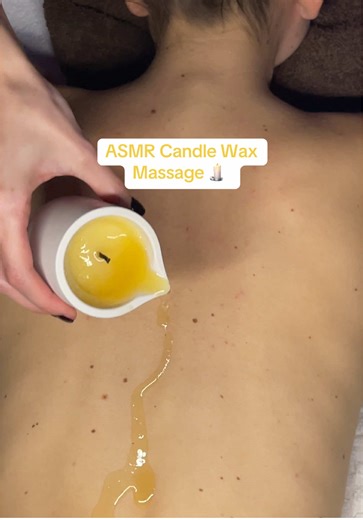 Warm candle wax massage ASMR 🕯️ #asmrforsleep #relaxingvideos #asmrsounds #asmrtiktoks