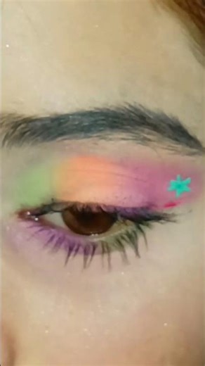 beautiful color full eyes makeup easy for bigners#trending #foryou #viral