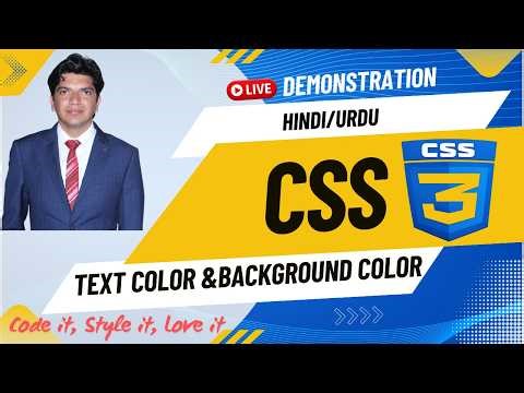 CSS Background Color and Color