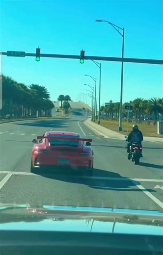 Porsche VS motorcycle