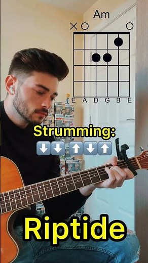 Easy Guitar Songs pt 1 | Riptide #guitar #acoustic #guitarra #violão #guitarlesson #tutorial