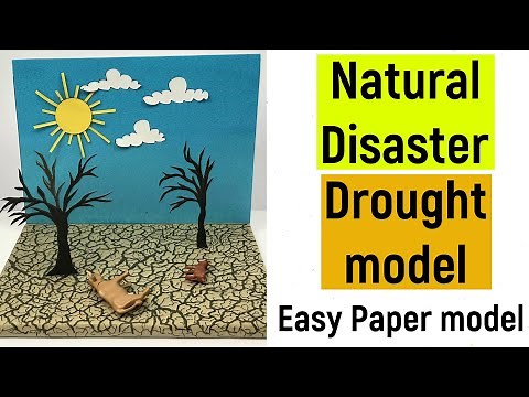 Natural disaster model | Drought model making | #diyasfunplay | #scienceproject