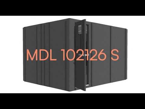 WhisperRoom MDL 102126 S Sound Booth | 8.5x10.5 Single-Wall Isolation Booth (3D Preview)