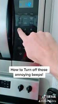 How to Turn off sounds on a whirlpool microwave