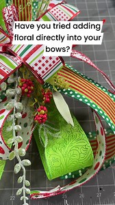 Have you tried adding floral directly into your bow yet? I’ll post the step by step video tomorrow for it 🎊 | DecoExchange