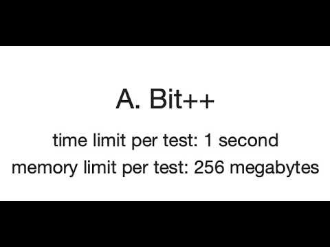 Codeforces 282A Bit++ | Easy Beginner Solution & Explanation in Python