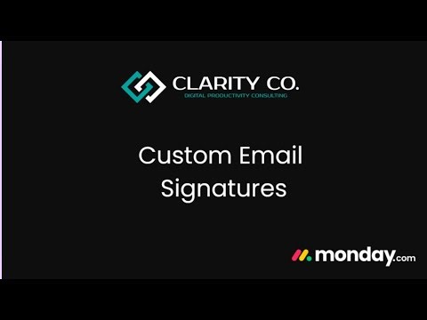 Custom Email Signatures - How to Set it Up in Monday.com