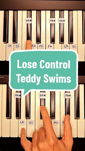Lose Control - Tutorial de Piano con Teddy Swims