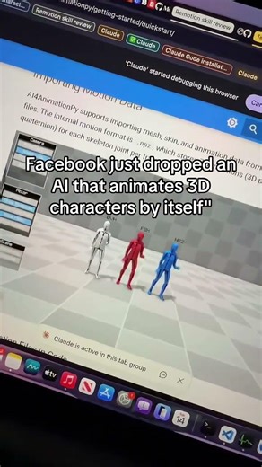 Facebook just open-sourced a Python framework that lets you animate 3D characters using Al.