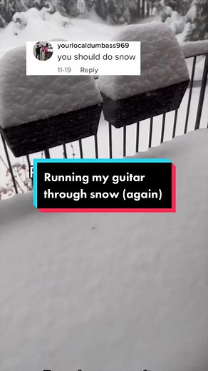 Running My Guitar Through Snow | Winter Music Vibes