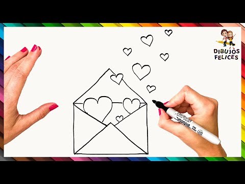 Cómo Dibujar Una Carta De Amor Paso A Paso 💌 Dibujo De Carta De Amor