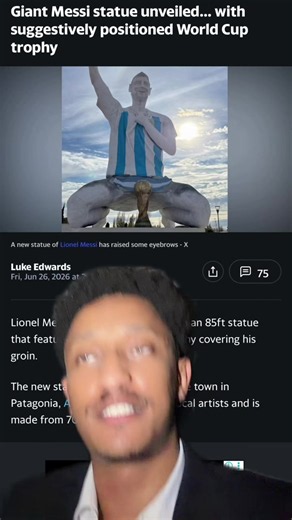 Lionel Messi’s new statue | messi goal today