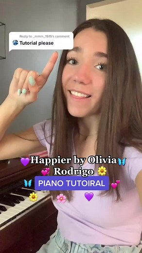 Olivia Rodrigo Happier Piano Tutorial and Chords