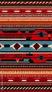 vertical 9:16 navajo native american pattern Stock Video