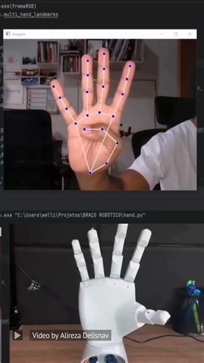 3.5K views · 39 reactions | Gesture-Controlled Robotic Hand Creating...