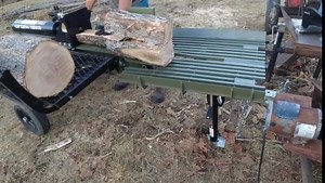 FULL BOAR H6135FB 35-Ton 306cc Gas 2/4/6 Way Full Beam Log Splitter with Hydraulic Log Lift H6135FB