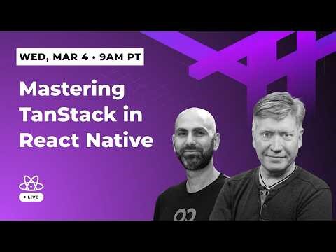 Mastering TanStack with Jack Herrington | React Native Live | Episode 9