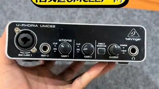 1014870---百灵达BehringerUM2U361SB外置声卡专业录音电脑吉他直播UMC22EM91C含配件礼包