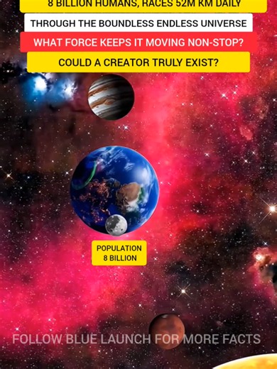 🌠 Is Earth's Endless Journey Through Space Just Physics or Something More? 🤔#fyp #space #earth #science #astronomy