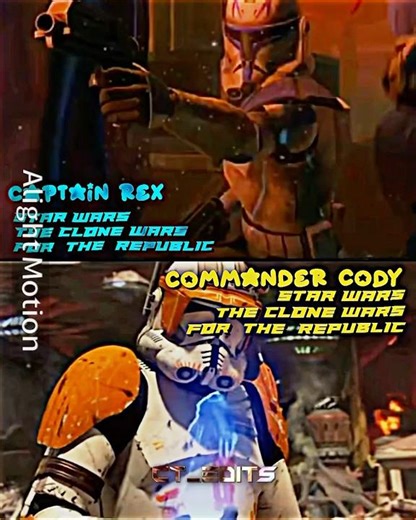 Captain Rex vs Commander Cody | #starwars #clonewars #shorts