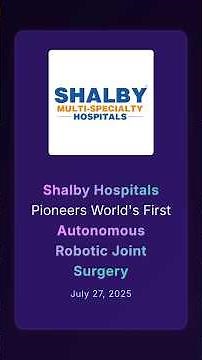 Shalby Hospitals Achieves World’s First Autonomous Robotic Joint Surgery in Ahmedabad #corporatenews