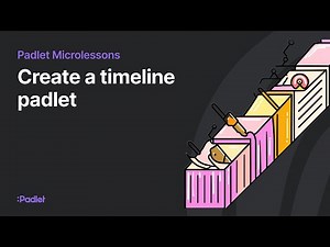 Create a timeline padlet