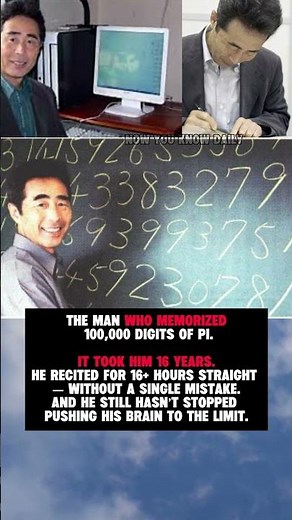 He Memorized 100,000 Digits of Pi 🧠