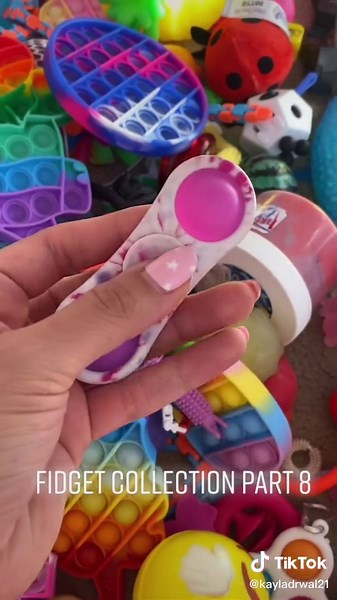 Colorful Fidget Toy Collection with Pop Its and Squishies