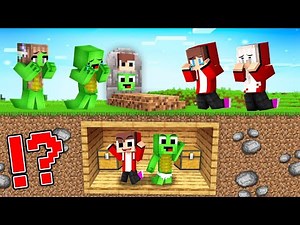 Baby MAIZEN and Mikey Prank PARENTS inside GRAVE in Minecraft! - Parody Story(JJ and Mikey TV)