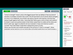 Best way to scroll paragraph in typing test.